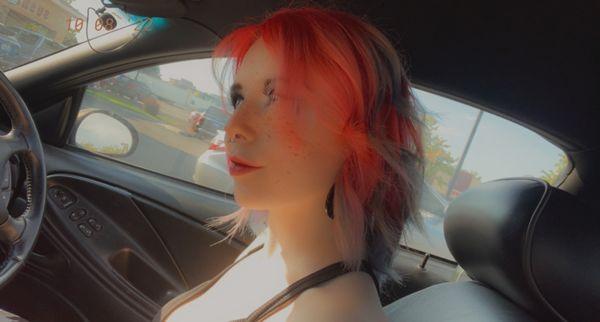 My hair after I got out of the salon