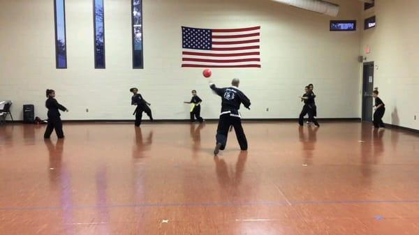 Karate dodgeball fun!
