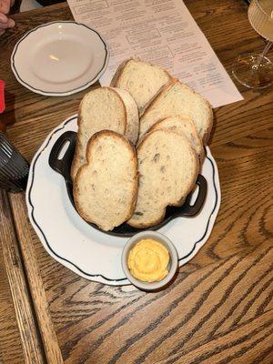 Fresh bread & whipped butter
