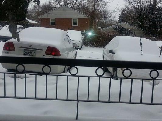 Winter at PSA moments after a heavy snowfall last season