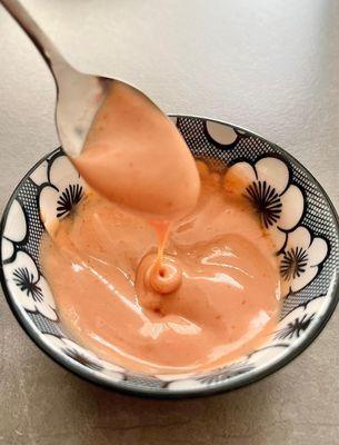 "THE SAUCE" this is the sauce used daily for the cheezste'k eggrolls but is amazing atop eveeeeeerything.