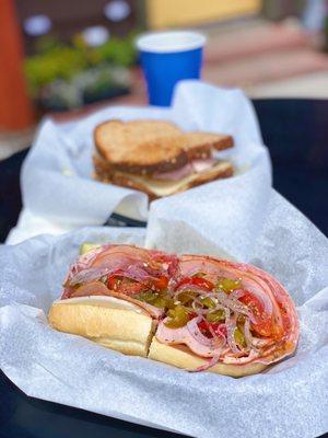 Italian grinder and a frisco famous club