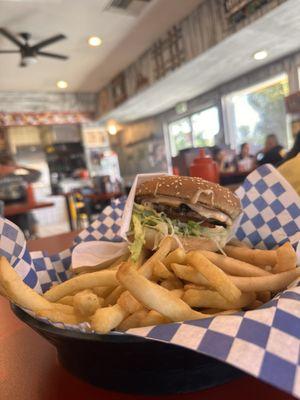 Cheeseburger and Fries
