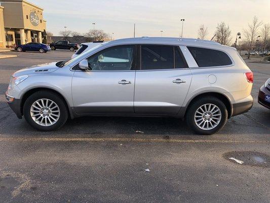 The 2010 Buick Enclave I bought from Ace's Auto on 4/1/19.