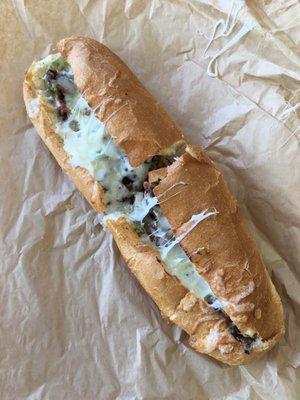 Looks ok..but the amount of meat served for $9.75, plus $1 for mushrooms and $1 for peppers made this too expensive for the price.