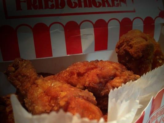 Crispy fried chicken.