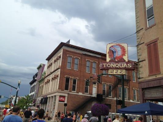 2nd & 3rd stories at the back of an historic building