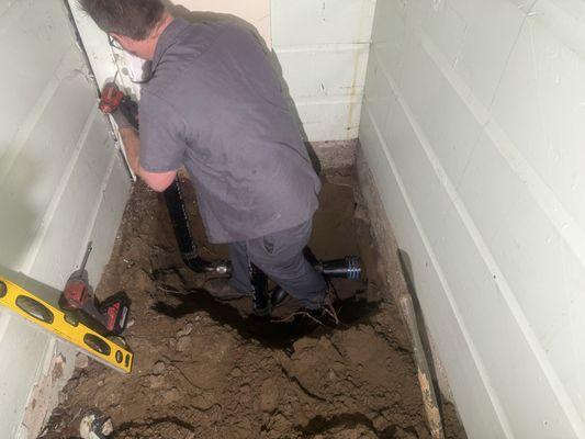 Area drain install