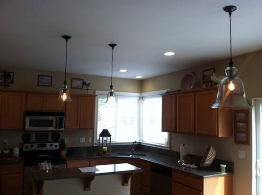 Kitchen pendant lighting