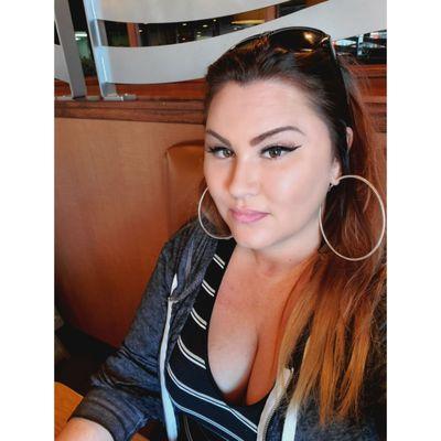 My hair before the salon! She made it much more professional looking!