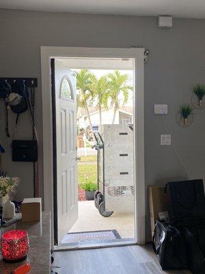 Bringing in the equipment