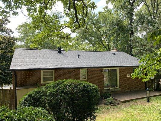 Best looking roof and gutters in the neighborhood now!