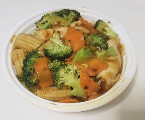 Chicken with garlic sauce