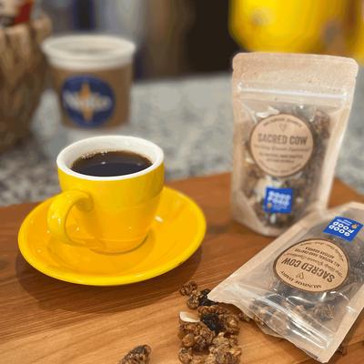 A Noko coffee and snacks