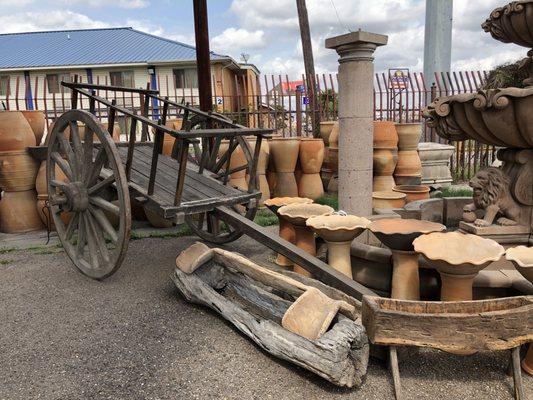 Check out the antique ox cart