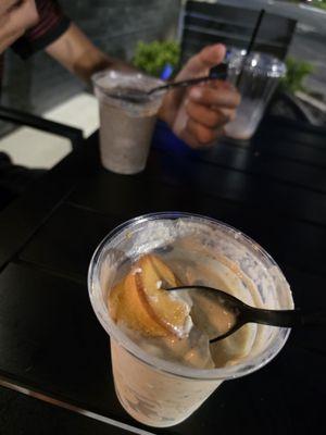 Ice cream mixed with Hohos and Twinkies!!! Yummy- bring your own dessert! I brought them