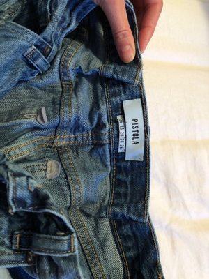 Terrible alteration service -- they just left all the extra fabric and sewed over it!