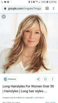 What I wanted my hair to look like