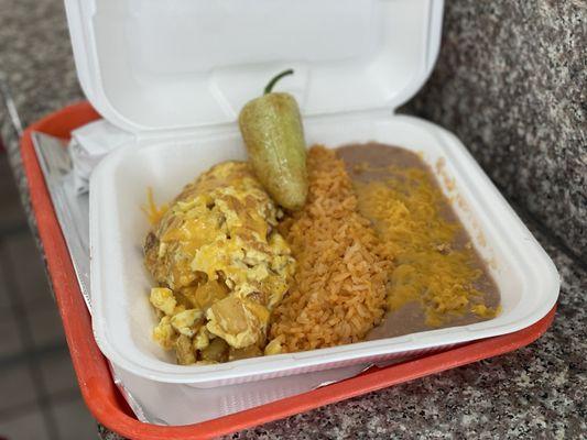 Breakfast- eggs and potatoes