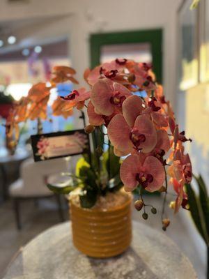 They are creating a menu for people to order customize orchid arrangements.