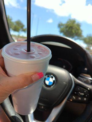 Strawberry Pina colada (Miami Vice)