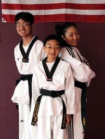 Your Instructors: Chief Instructor Master Takashima 4th Dan, left Instructor Masashi J. and center Assist Instructor Masahiro 2nd Poom