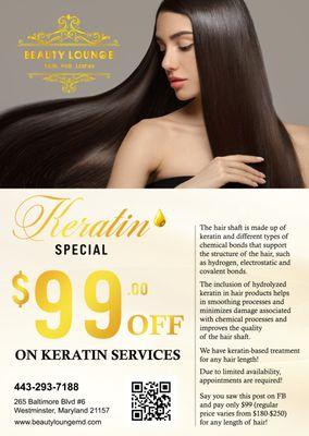 SPECIAL PROMOTION
265 Baltimore Blvd #6, Westminster, Maryland 21157
(443) 293-7188 | https://beautyloungemd.com/