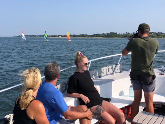 Sightseeing aboard Blue Claw