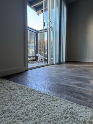 View to Balcony area from living room