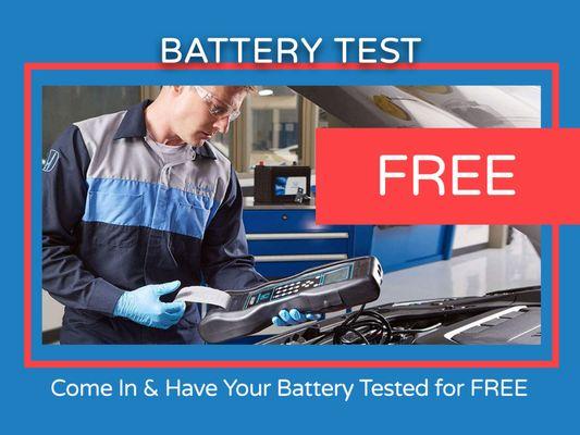 We offer free battery testing!