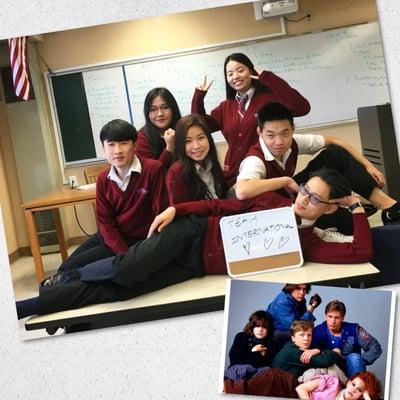 Since PMA haven't had international students before, so I asked for an International Student photo day for year book :)