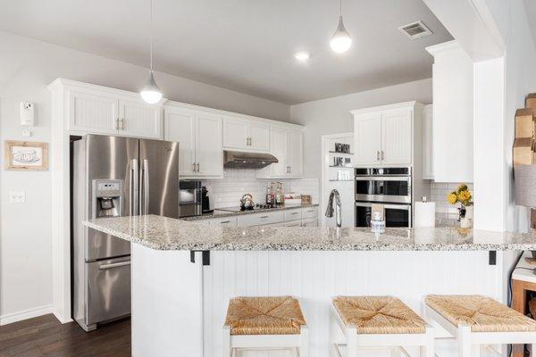 Kitchen with additional seating