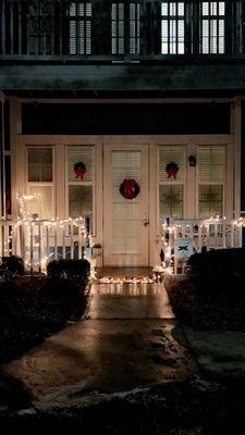 Porch access to apartment