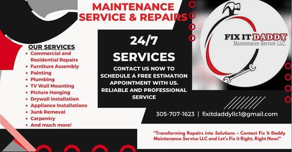 Fix It Daddy Maintenance Service