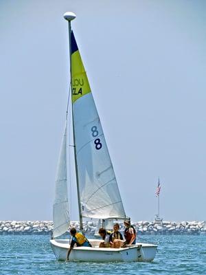 Sailing, kayaking, paddle boarding, windsurfing and surfing are all available.