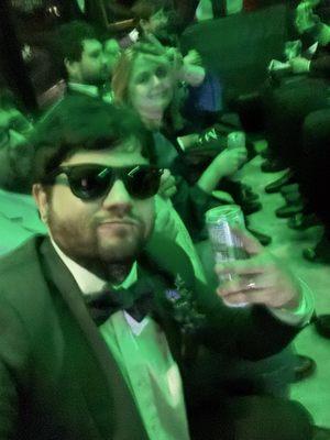 Inside the party bus