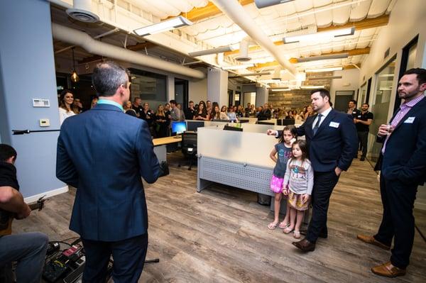 Grand Opening with Mark Robertson and my girls