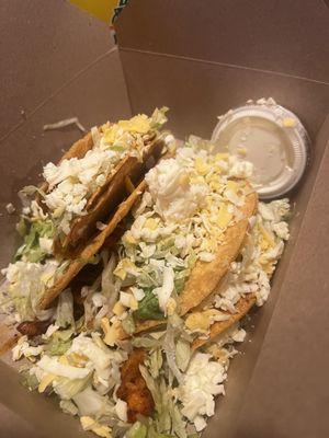 Spicy shrimp taco let me tell yall so so so damn good