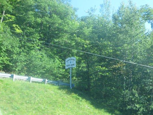 Entering North Adams at the Clarksburg line.