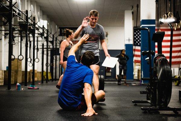 Coached group workouts in a community of supportive like-minded people!