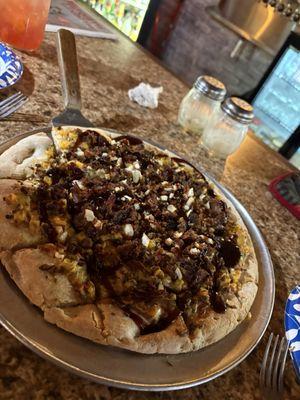 Brisket Buster pizza. Loved the street corn based matched with the BBQ brisket. Definitely will order again