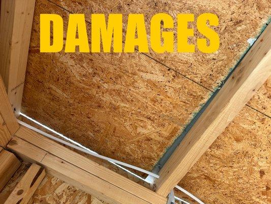 Damages on lot