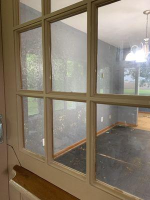 Window between rooms indoors