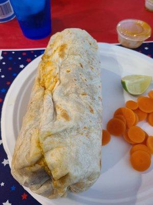 Super burrito....over 2.5 lbs