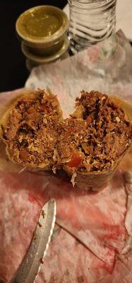 Machaca burrito.