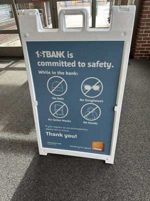 Safety first!