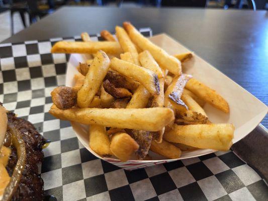 French Fries ($3.00, or free with a burger)