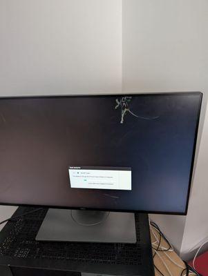 My $600 monitor broken by movers