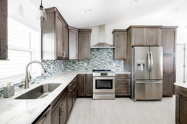 kitchen in Silver King model home