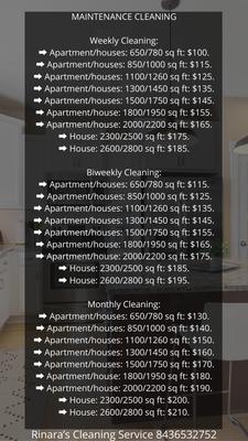 Rinara’s Cleaning Service